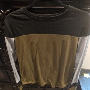 Olive Green Long Sleeve Top